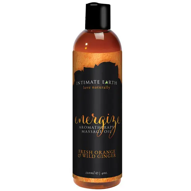 Intimate Earth Energize Massage Oil 120 ml/4 oz - Massage Oil