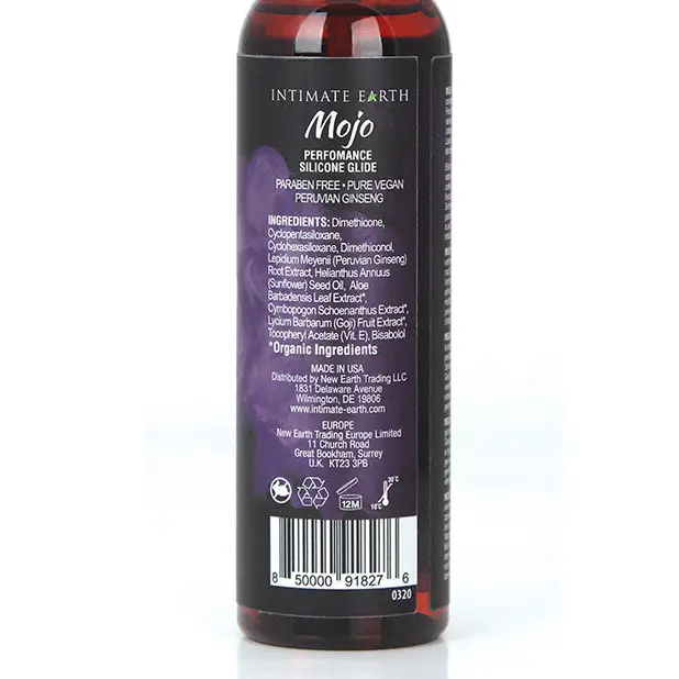 Intimate Earth Mojo Peruvian Ginseng Silicone Glide 4 oz. - Silicone Lubricant