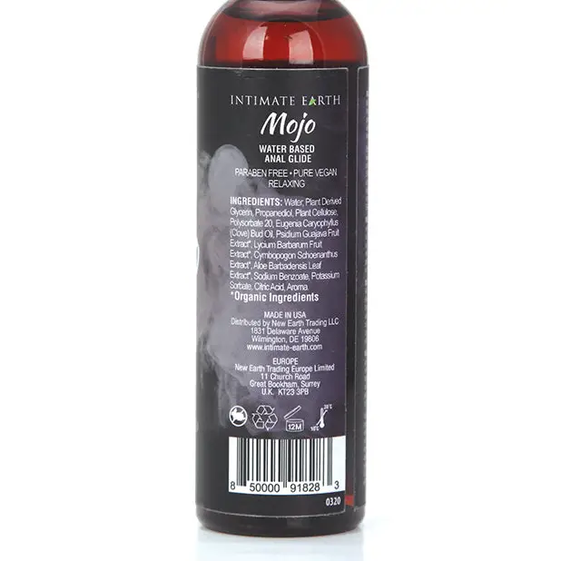 Intimate Earth Mojo Relaxing Clove Water Based Anal Glide 4 oz. - Water Based Lubricant