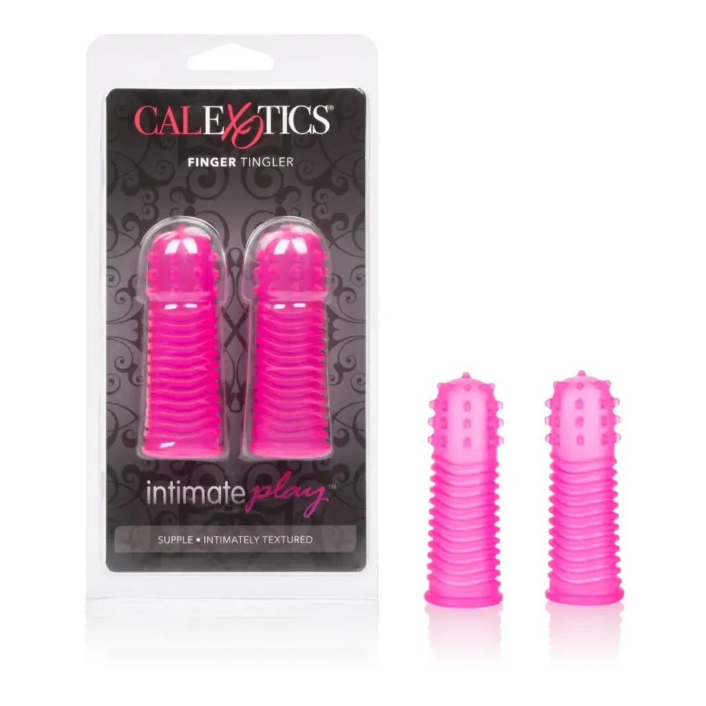 CalExotics Vibrator Intimate Play Finger Tingler Pink at the Haus of Shag