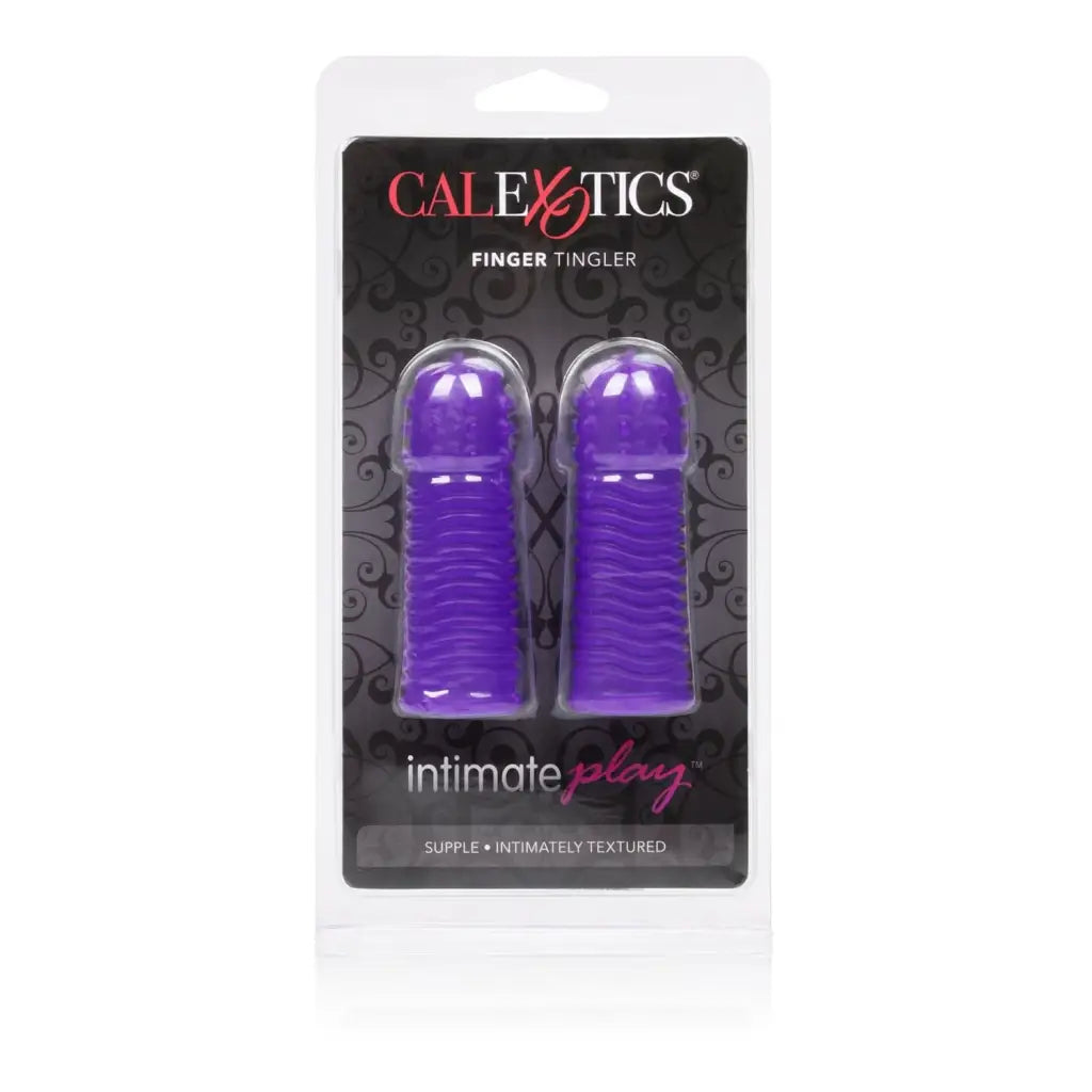 CalExotics Vibrator Intimate Play Finger Tingler Purple at the Haus of Shag