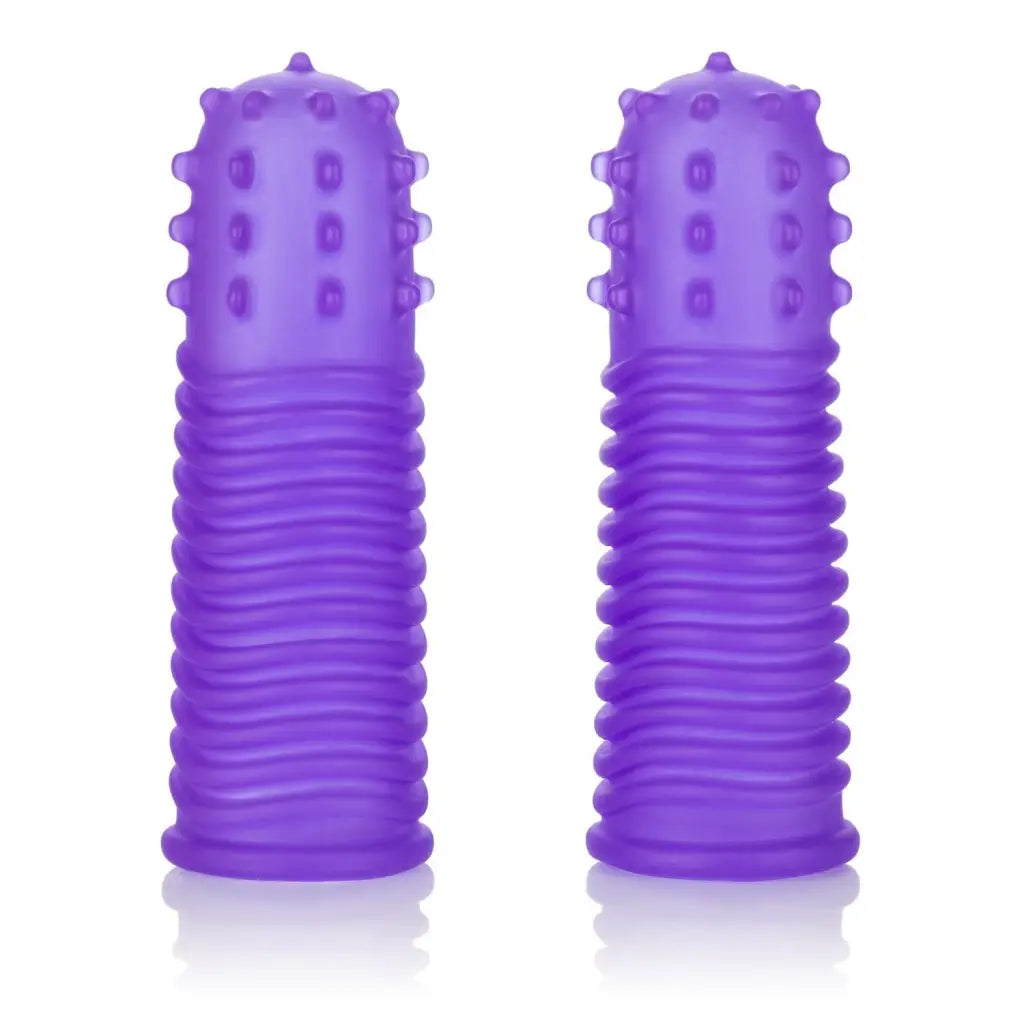 CalExotics Vibrator Intimate Play Finger Tingler Purple at the Haus of Shag