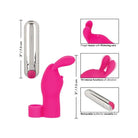 CalExotics Stimulators Intimate Play Rechargeable Finger Bunny - Pink at the Haus of Shag