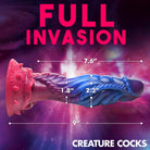 Intruder Alien Silicone Dildo with Suction Cup Base for use with Water Based Lubricants