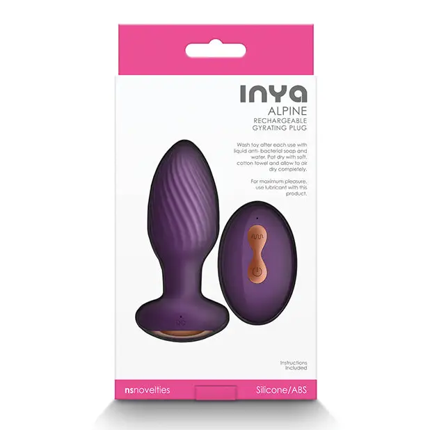 INYA Alpine Rechargeable Gyrating Plug Purple - Butt Plug