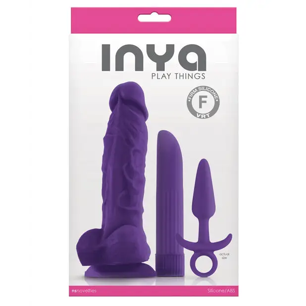 INYA Play Things Set Purple - Purple - Realistic Dildo