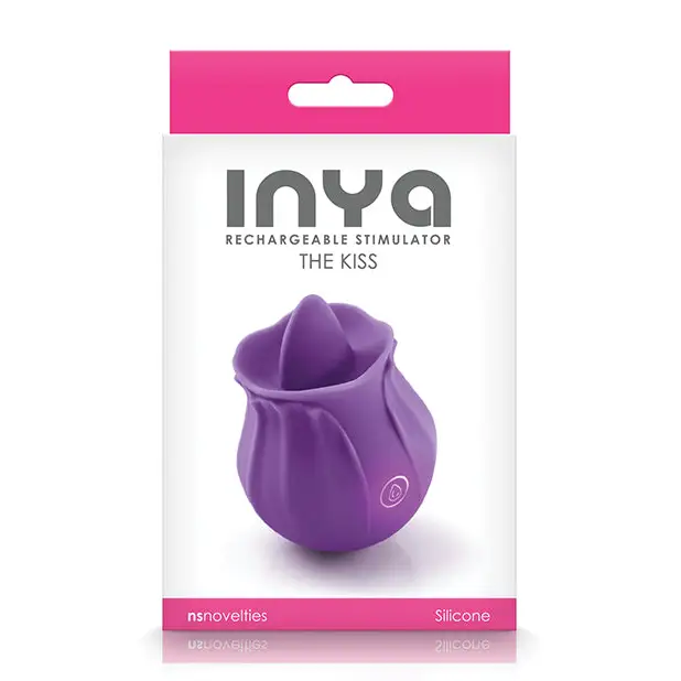 INYA The Kiss Rechargeable Stimulator Dark Teal - Purple - Clitoral Stimulant