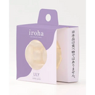 Lavender and white iroha petit lily product box labeled ’iroha LILY’ with Japanese text