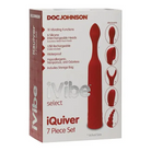 Doc Johnson Stimulators Red Velvet Ivibe Iquiver 7 Piece Set at the Haus of Shag