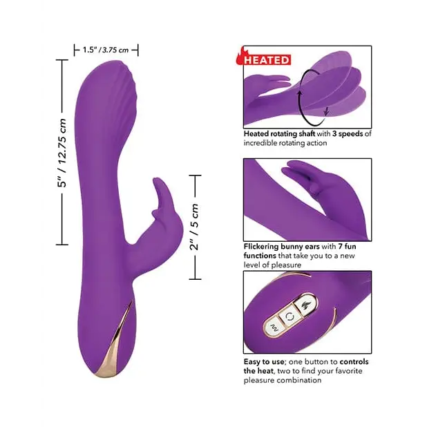 CalExotics Vibrator Jack Rabbit Signature Heated Silicone Rotating G Rabbit at the Haus of Shag