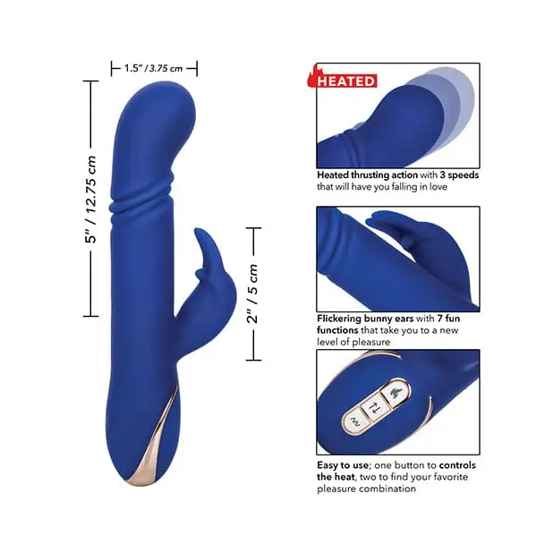 CalExotics Vibrator Jack Rabbit Signature Heated Silicone Thrusting G Rabbit at the Haus of Shag