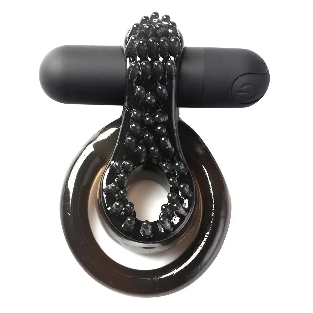 Jagger Rechargeable Vibrating Cock Ring Black Sleeve - Cock Ring