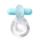 Jayden Rechargeable Vibrating Cock Ring Clear Sleeve - Cock Ring