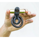 Jayden Rose Gold Rechargeable Vibrating Erection Ring - Cock Ring