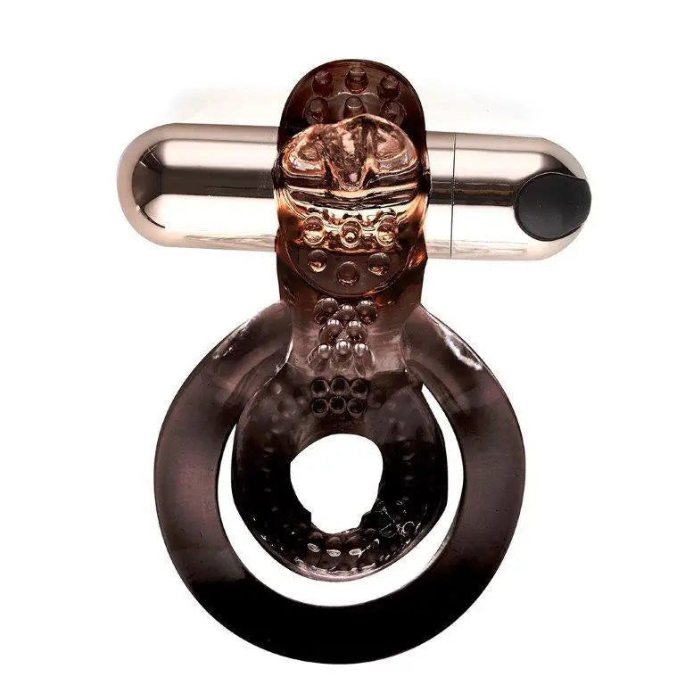 Jayden Rose Gold Rechargeable Vibrating Erection Ring - Cock Ring