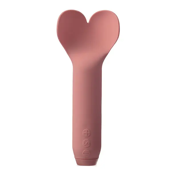 Je Joue Amour Rechargeable Silicone Heart-Shaped Fluttering Tip Bullet Vibrator Pale Rosette - Pale Rosette - Bullet