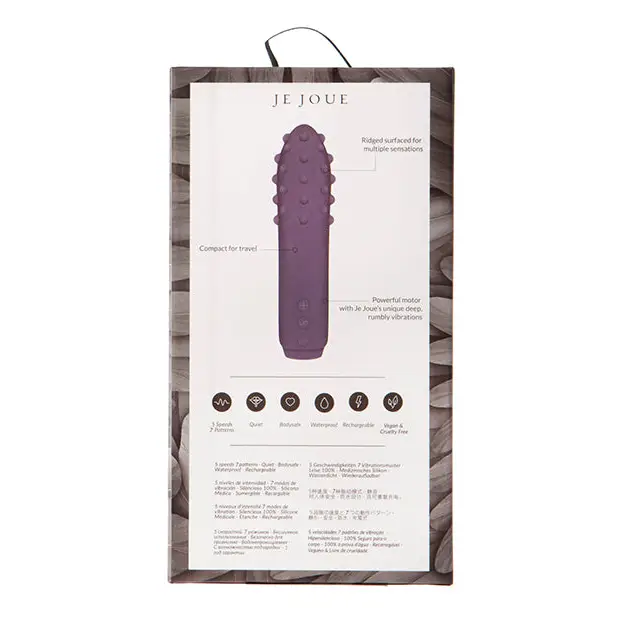 Je Joue Duet Rechargeable Silicone Multi-Surfaced Bullet Vibrator Lilac - Bullet Vibrator