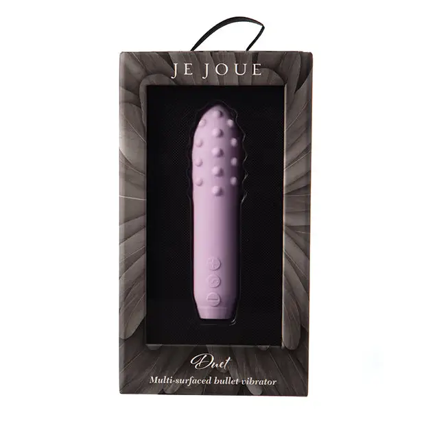 Je Joue Duet Rechargeable Silicone Multi-Surfaced Bullet Vibrator Lilac - Bullet Vibrator