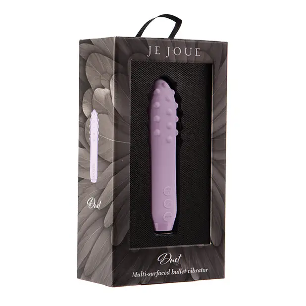 Je Joue Duet Rechargeable Silicone Multi-Surfaced Bullet Vibrator Lilac - Bullet Vibrator