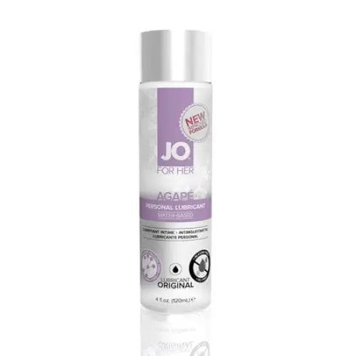 JO Lubricants and Toy Cleaners JO Agapé - Original - Lubricant (Water-Based) 4 fl oz / 120 ml at the Haus of Shag