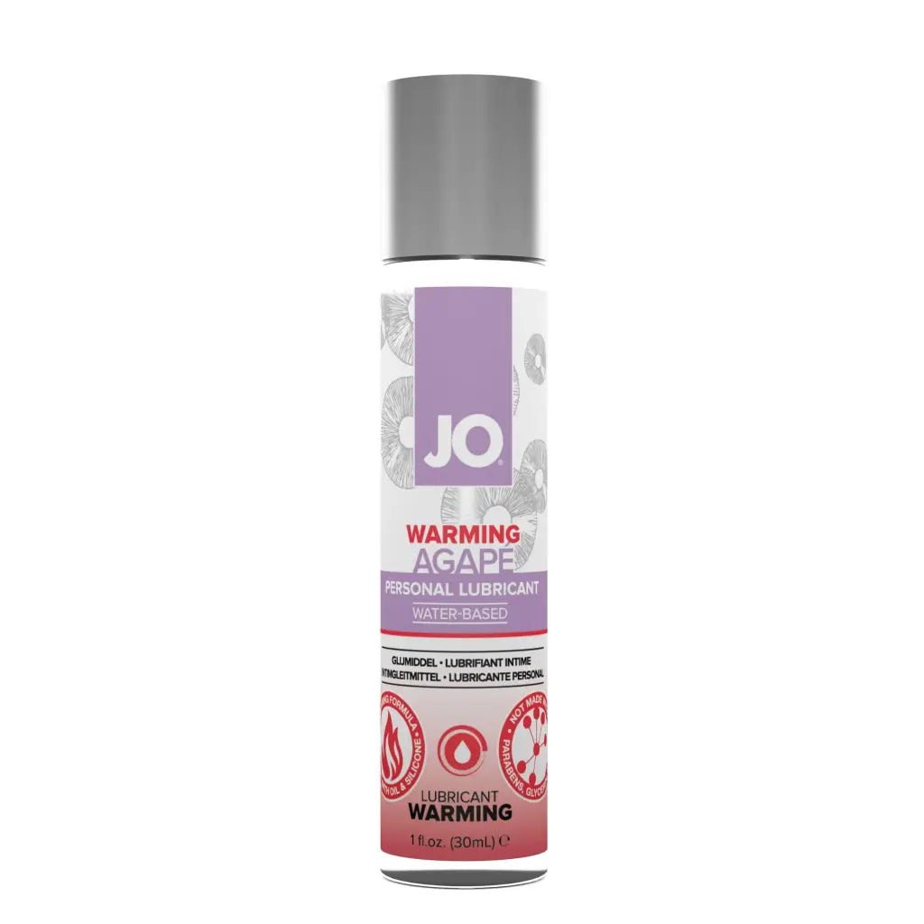 JO Lubricants and Toy Cleaners JO Agape Warming Lubricant 1fl oz at the Haus of Shag