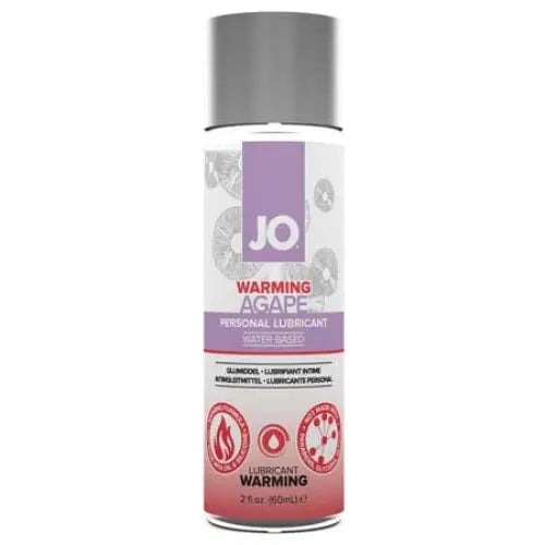 JO Lubricants and Toy Cleaners 2 Oz JO Agape Warming Lubricant 1fl oz at the Haus of Shag