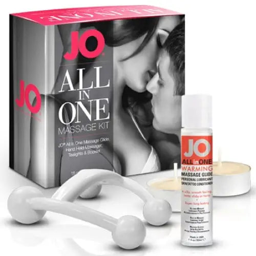 JO Massage and Body Products JO All-In-One Massage Glide Kit - Warming (Silicone-Based) 1 fl oz / 30 ml at the Haus of Shag