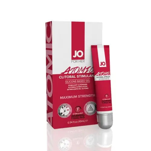 JO Enhancers and Stimulants JO Atomic Clitoral Gel - Warming - Stimulant (Silicone-Based) 0.34 fl oz / 10 ml at the Haus of Shag