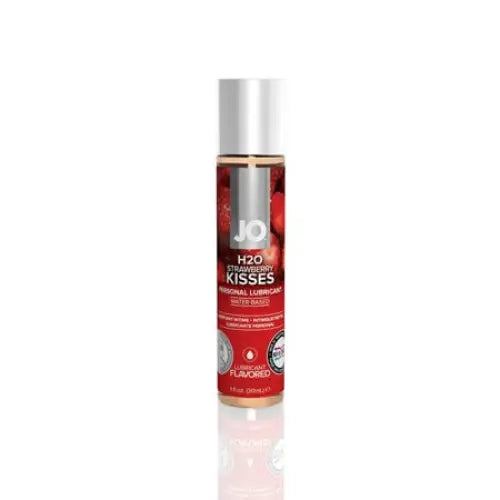 JO Lubricants and Toy Cleaners Strawberry Kiss / 1 Oz JO H2O Flavored - Strawberry - Lubricant (Water-Based) 4 fl. oz. / 120 ml at the Haus of Shag