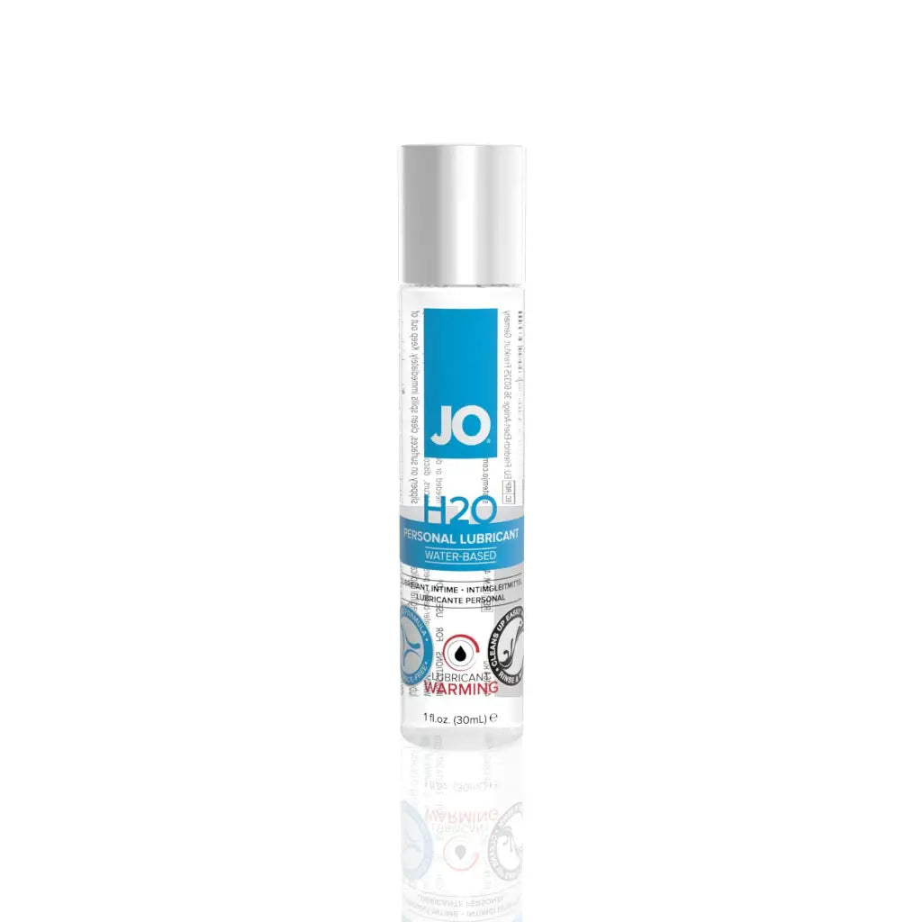 JO H2O Warming 1oz Water-Based Lubricant Bottle with warming properties