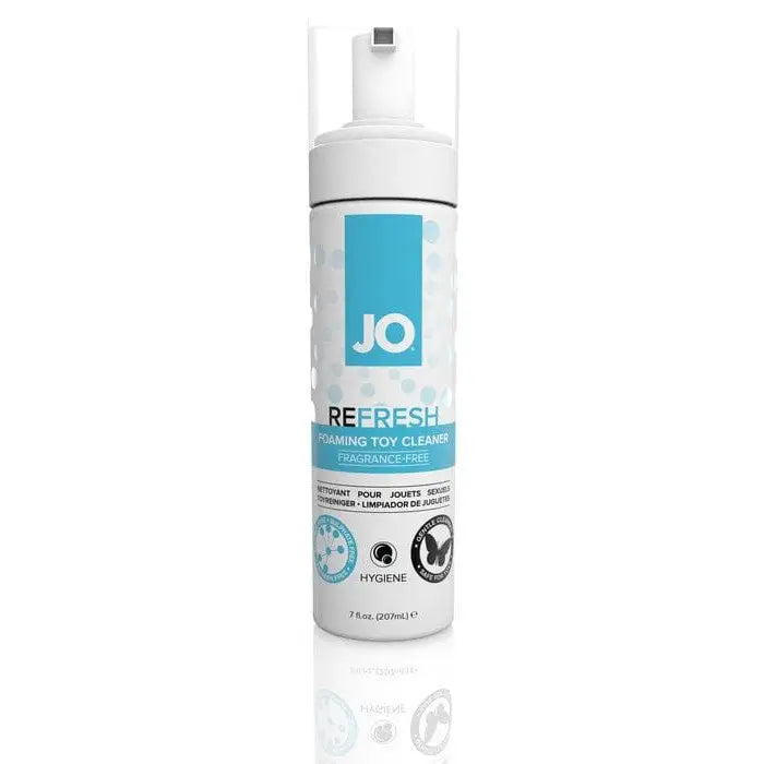 JO Lubricants and Toy Cleaners JO Refresh Foaming Toy Cleaner (Fragrance Free) 7 fl. oz. / 207 ml at the Haus of Shag