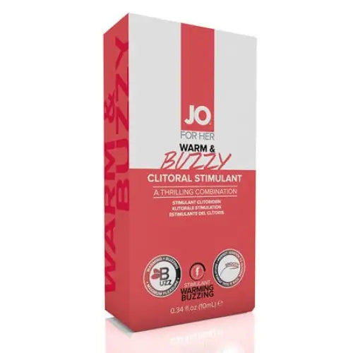 JO Enhancers and Stimulants JO Warm & Buzzy - Original - Stimulant (Water-Based) 0.34 fl oz / 10 ml at the Haus of Shag