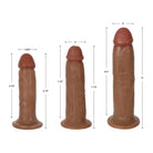 Anatomically-shaped Jock Bareskin Dildos in three sizes for a realistic experience