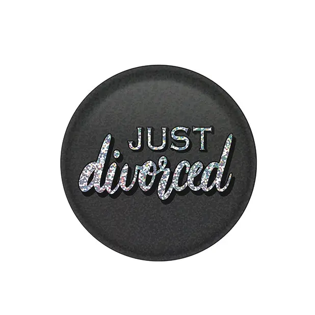 Just Divorced Button - Bachelorette & Party Supplies