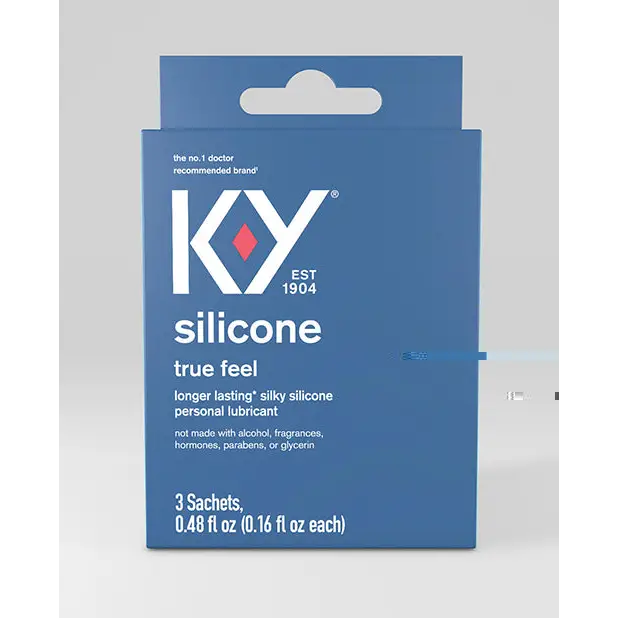 K-y Silicone True Feel Lube Pack Of 3 Satchet - Silicone Lubricant