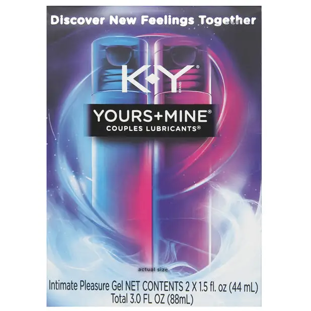 K-Y Yours & Mine Couples Lubricant Set - Water Based Lubricant