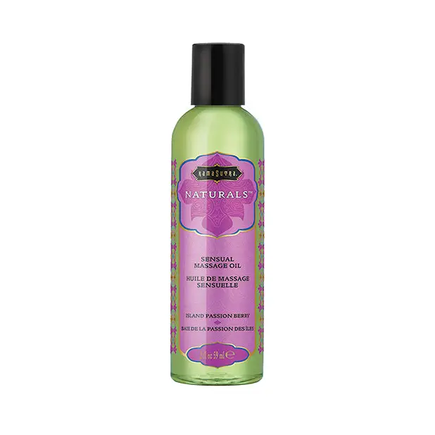 Kama Sutra Naturals Massage Oil - 2 Oz Island Passion Berry - Massage Oil