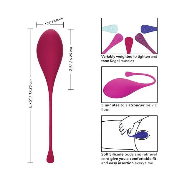 CalExotics Sexual Enhancers Kegel Training 5 Pc Set - Asst Colors at the Haus of Shag