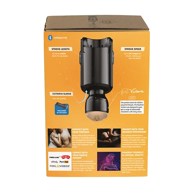 Kiiroo Keon Feel Stars Collection Stroker Combo Set - Victoria June - Manual Stroker