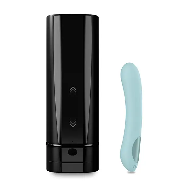 Kiiroo Onyx + And Pearl2 + Couple Set - Turquoise - Manual Stroker