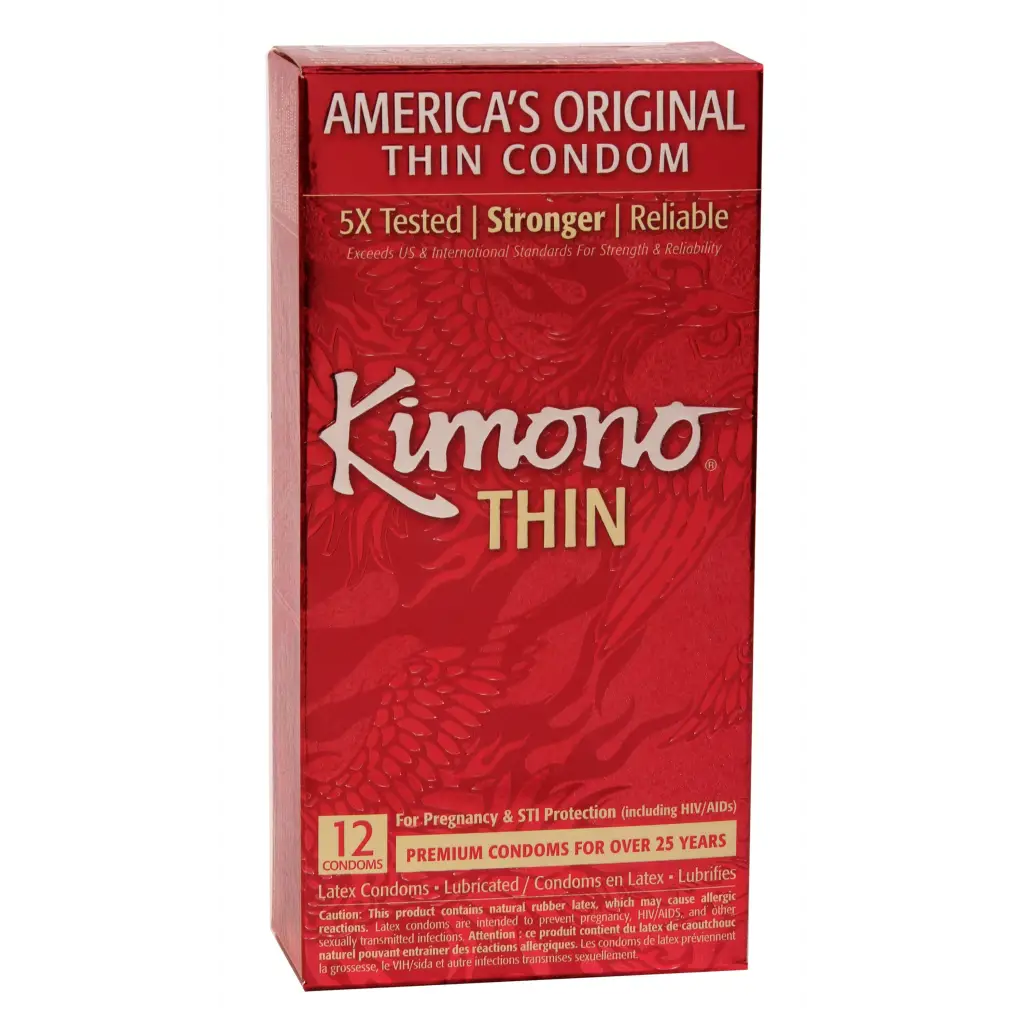 Kimono Lubricated Condom 12 Pk - Condoms