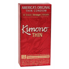 Kimono Lubricated Condom 12 Pk - Condoms