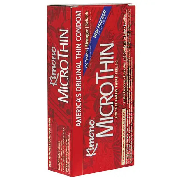 Vicchlin Red 10ml with Kimono MicroThin Condom for ultra-thin, safe intimacy