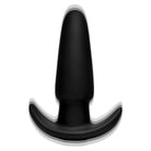 Black Kinetic Thumping 7x Anal Plug with Flared Base for Enhanced Pleasure