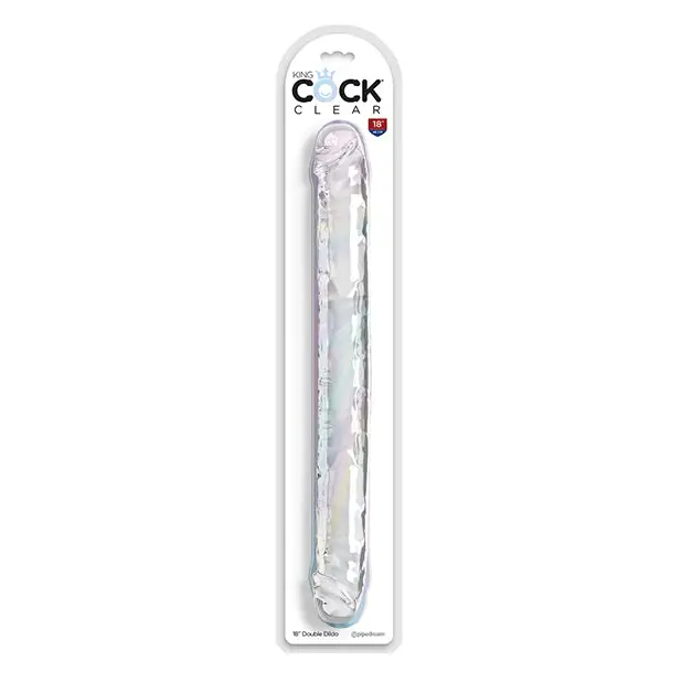 King Cock Clear 18’’ Double Dildo - Clear - Dongs & Dildos