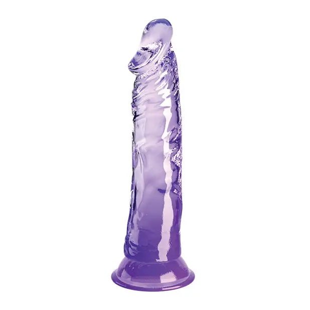 King Cock Clear 8in Pink - Realistic Dildo