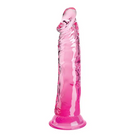 King Cock Clear 8in Pink - Realistic Dildo