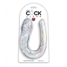 King Cock Clear Large Double Trouble Dildo - Clear - Dongs & Dildos