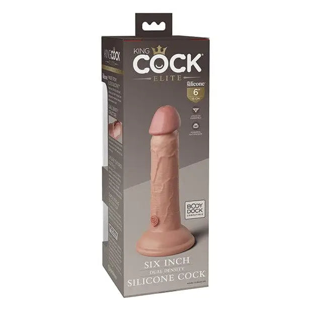 King Cock Dongs & Dildos King Cock Elite 6" Dual Density Silicone Cock at the Haus of Shag