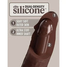 King Cock Elite 7’ Dual Density Silicone Cock with soft outer layer and stiff inner core